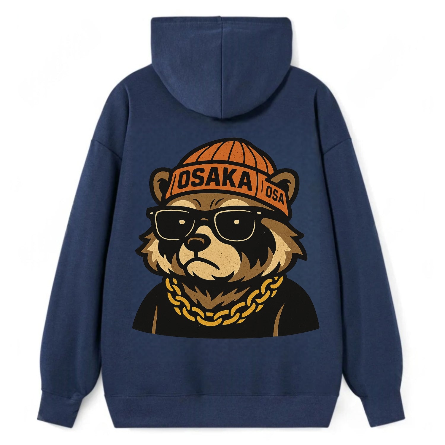 Osaka Tanuki - Classic Pullover Hoodie - Navy