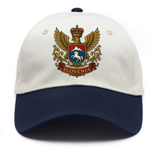 Slovenia Heritage Badge  - Two Tone Cap - Navy