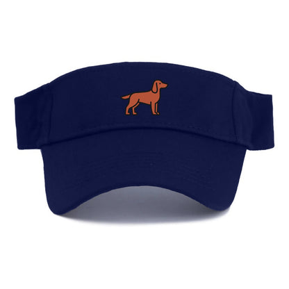 Irish Setter - Red/chestnut flat side profile - Visor - Navy