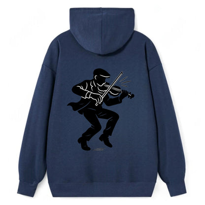 Irish folk musician traditional jig - Classic Pullover Hoodie - Navy