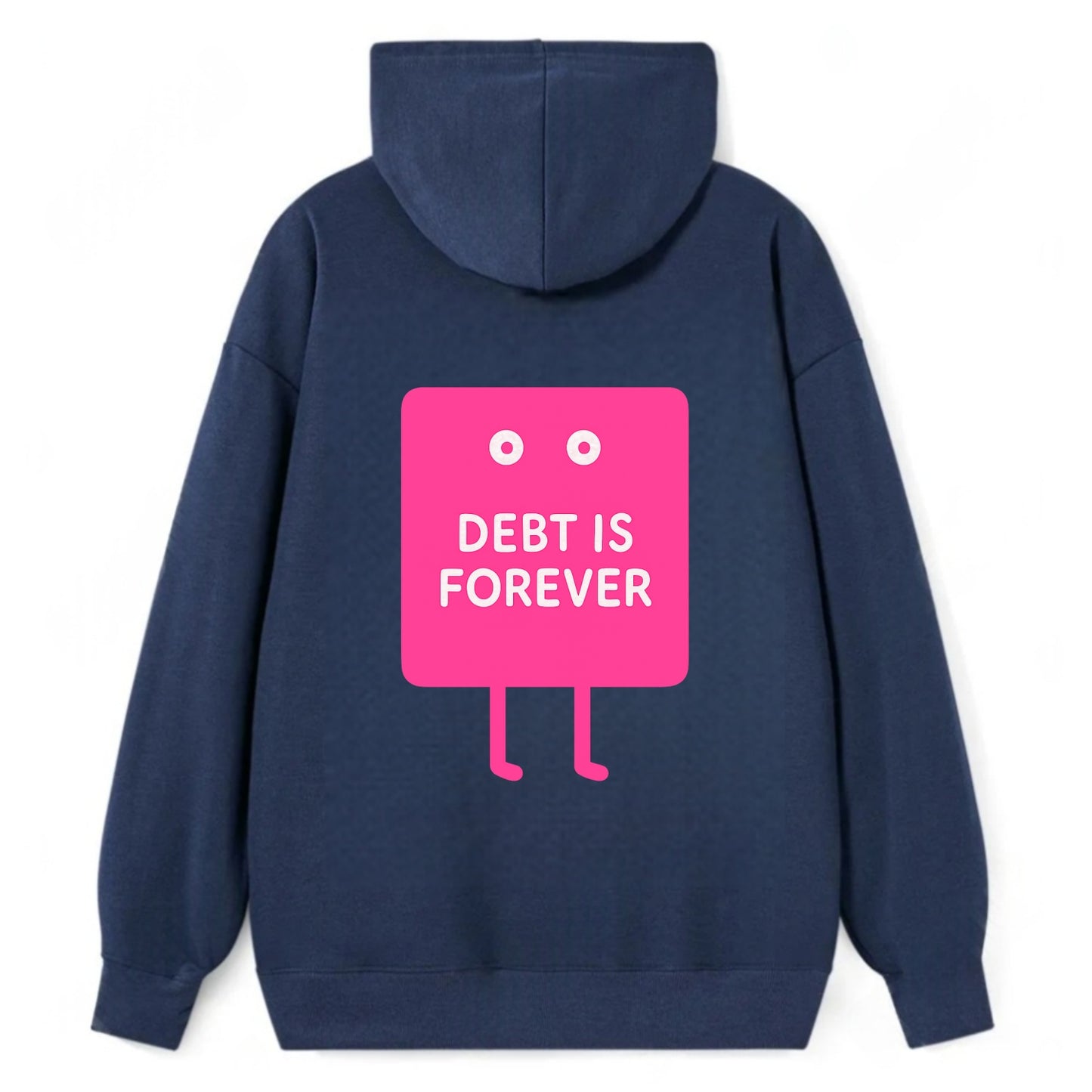 DEBT IS FOREVER | Immortal credit card - Classic Pullover Hoodie - Navy