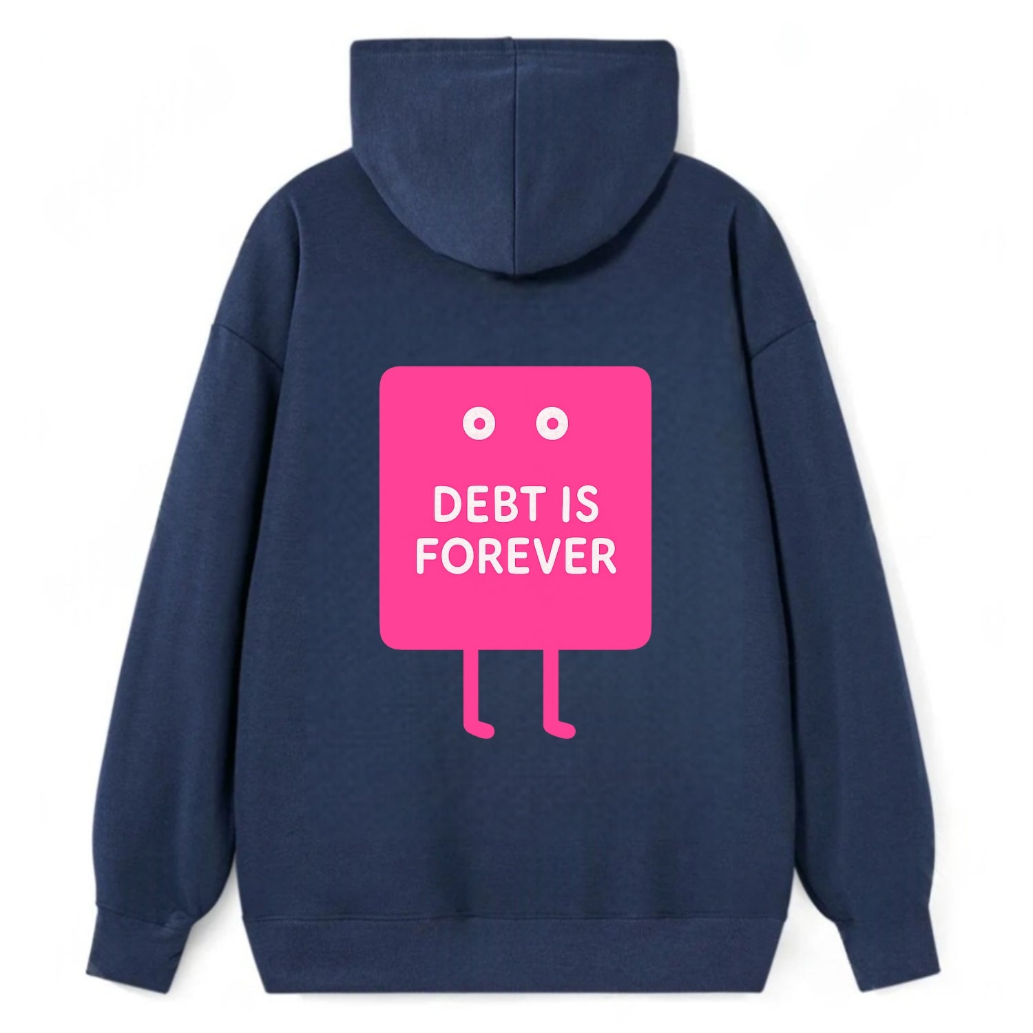 DEBT IS FOREVER | Immortal credit card - Classic Pullover Hoodie - Navy