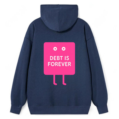 DEBT IS FOREVER | Immortal credit card - Classic Pullover Hoodie - Navy