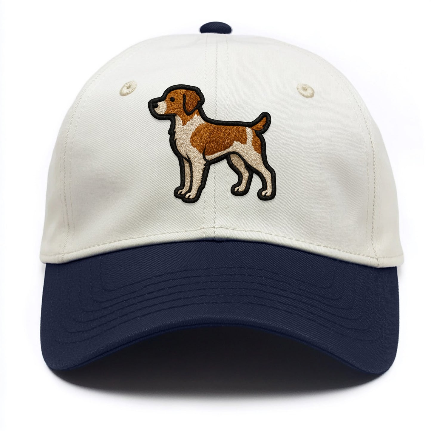Brittany - Contemporary athletic logo wi - Two Tone Cap - Navy