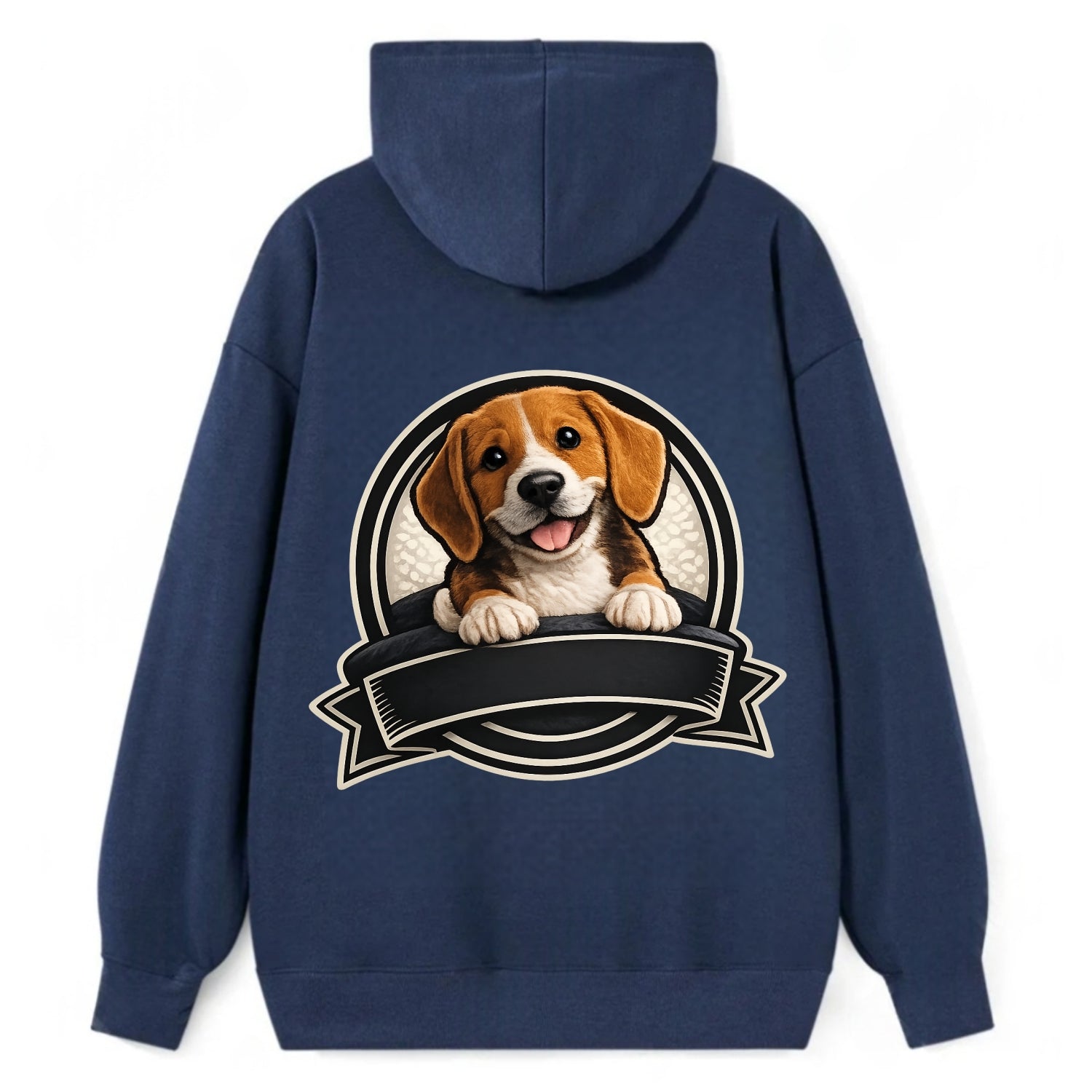 Paws Up Beagle - Classic Pullover Hoodie - Navy