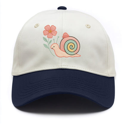 Coral Snail - Two Tone Cap - Navy