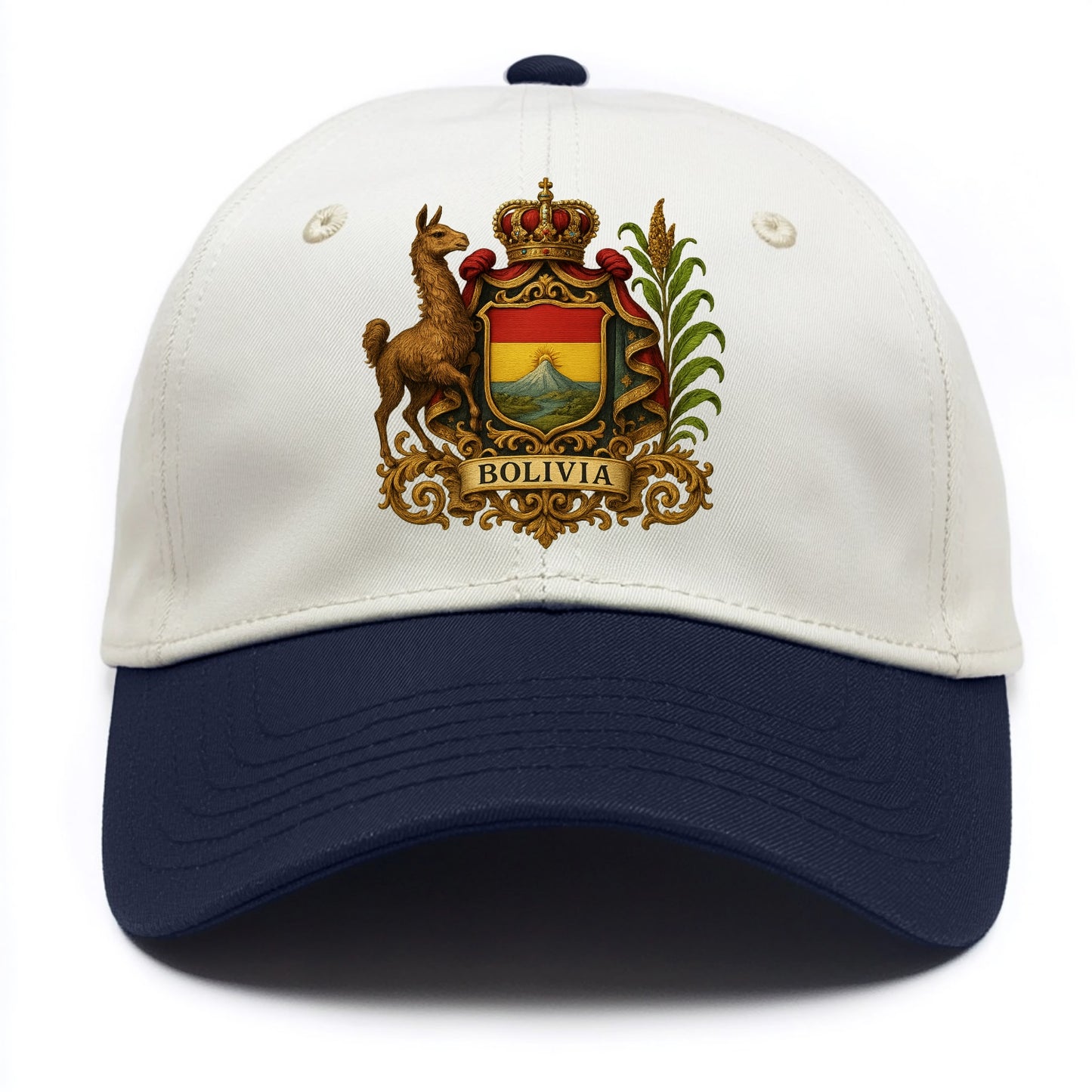 Bolivia Royal Logo  - Two Tone Cap - Navy