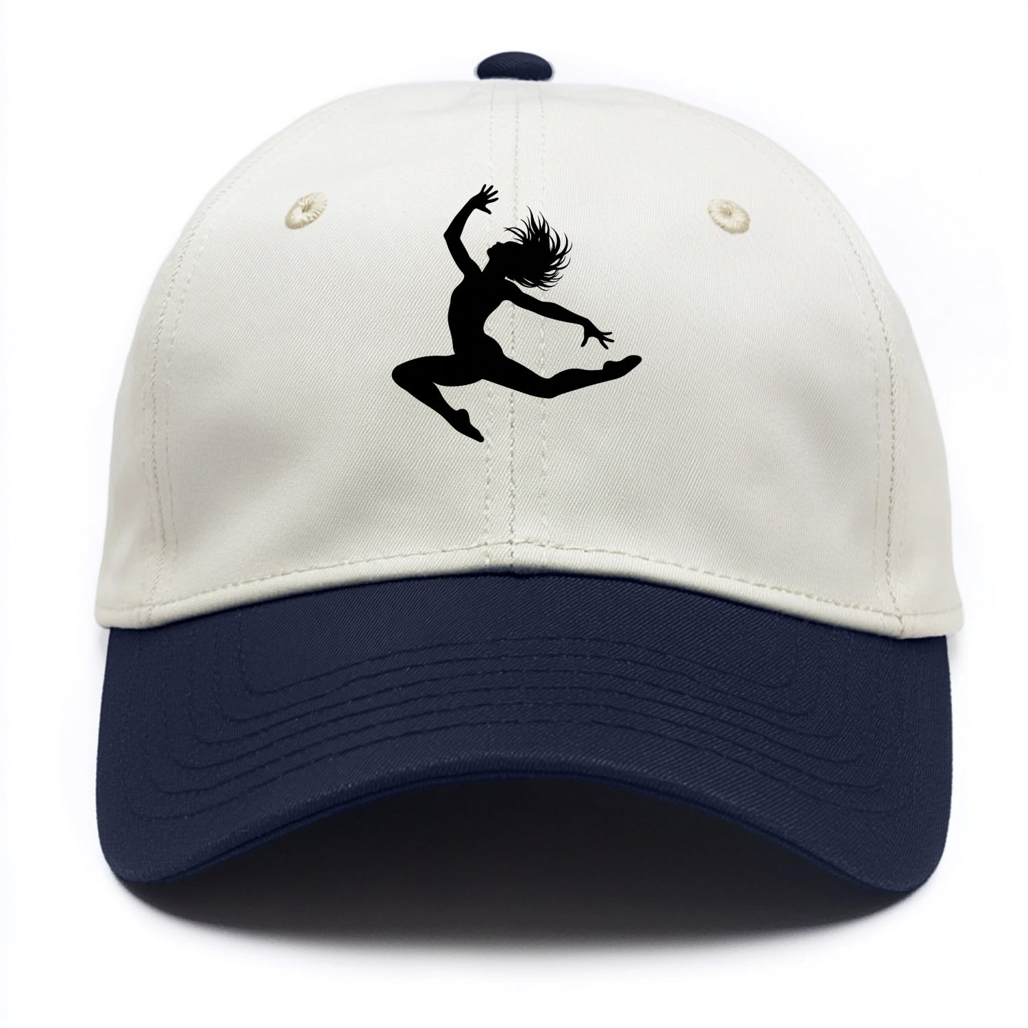 Contemporary dancer leap mid-air - Two Tone Cap - Navy