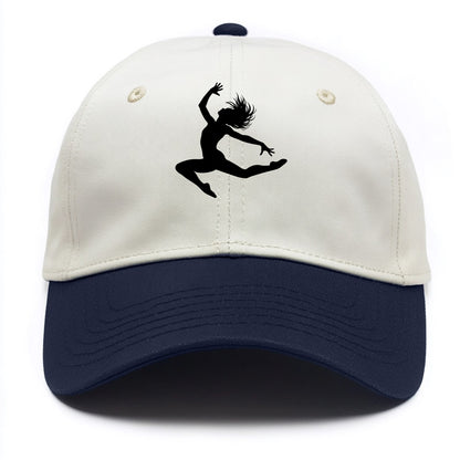 Contemporary dancer leap mid-air - Two Tone Cap - Navy