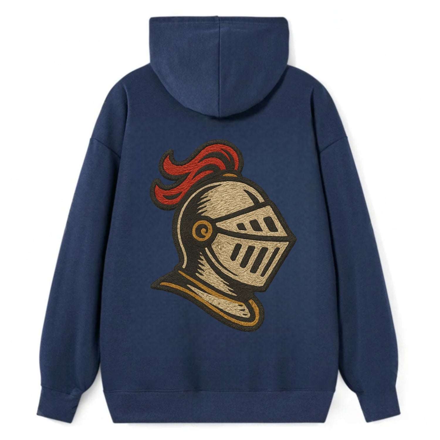 Knight Helmet  - Classic Pullover Hoodie - Navy