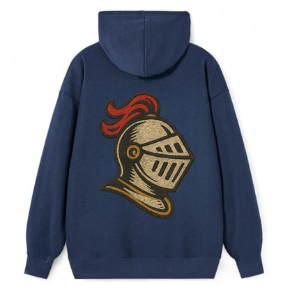 Knight Helmet  - Classic Pullover Hoodie - Navy