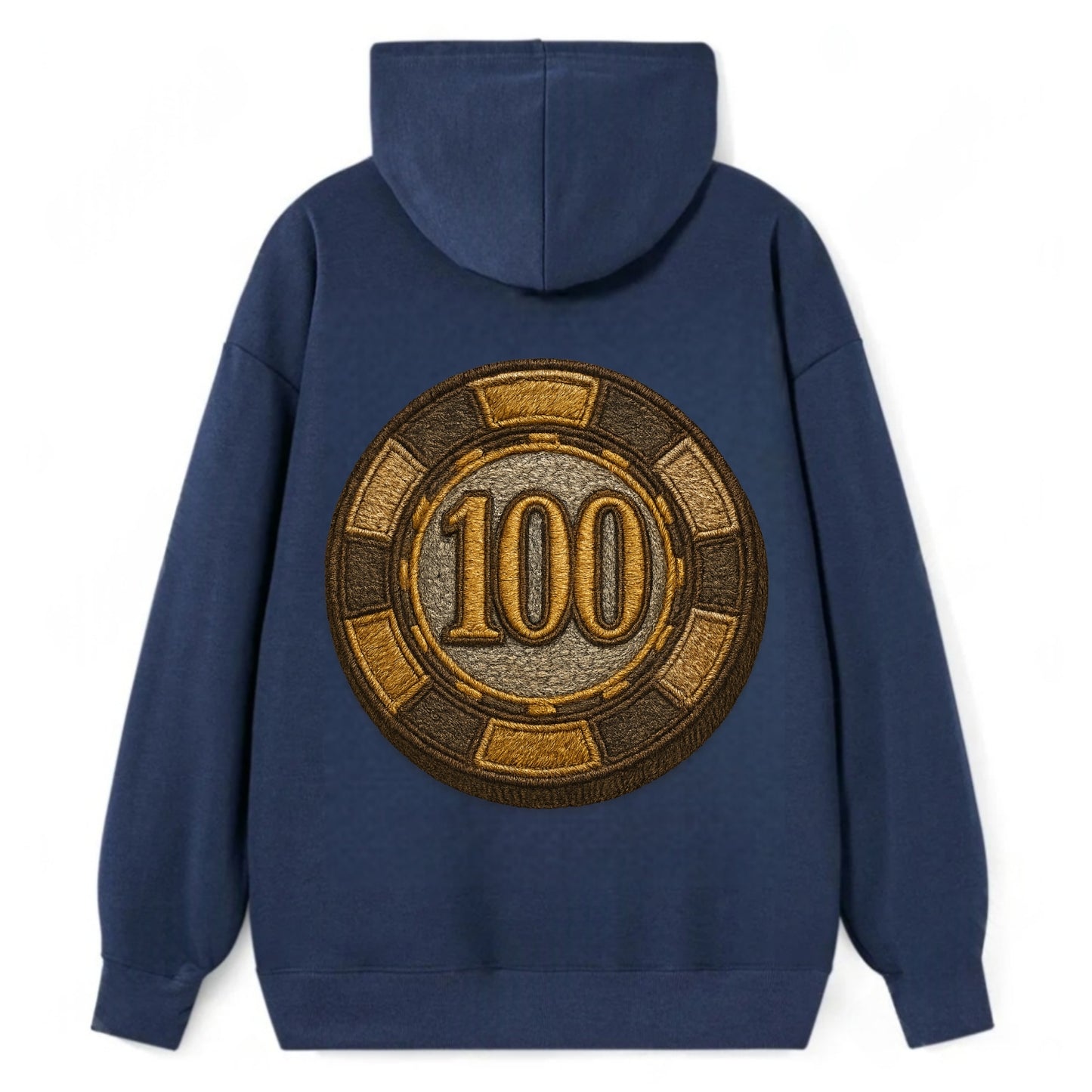 Poker Chip  - Classic Pullover Hoodie - Navy