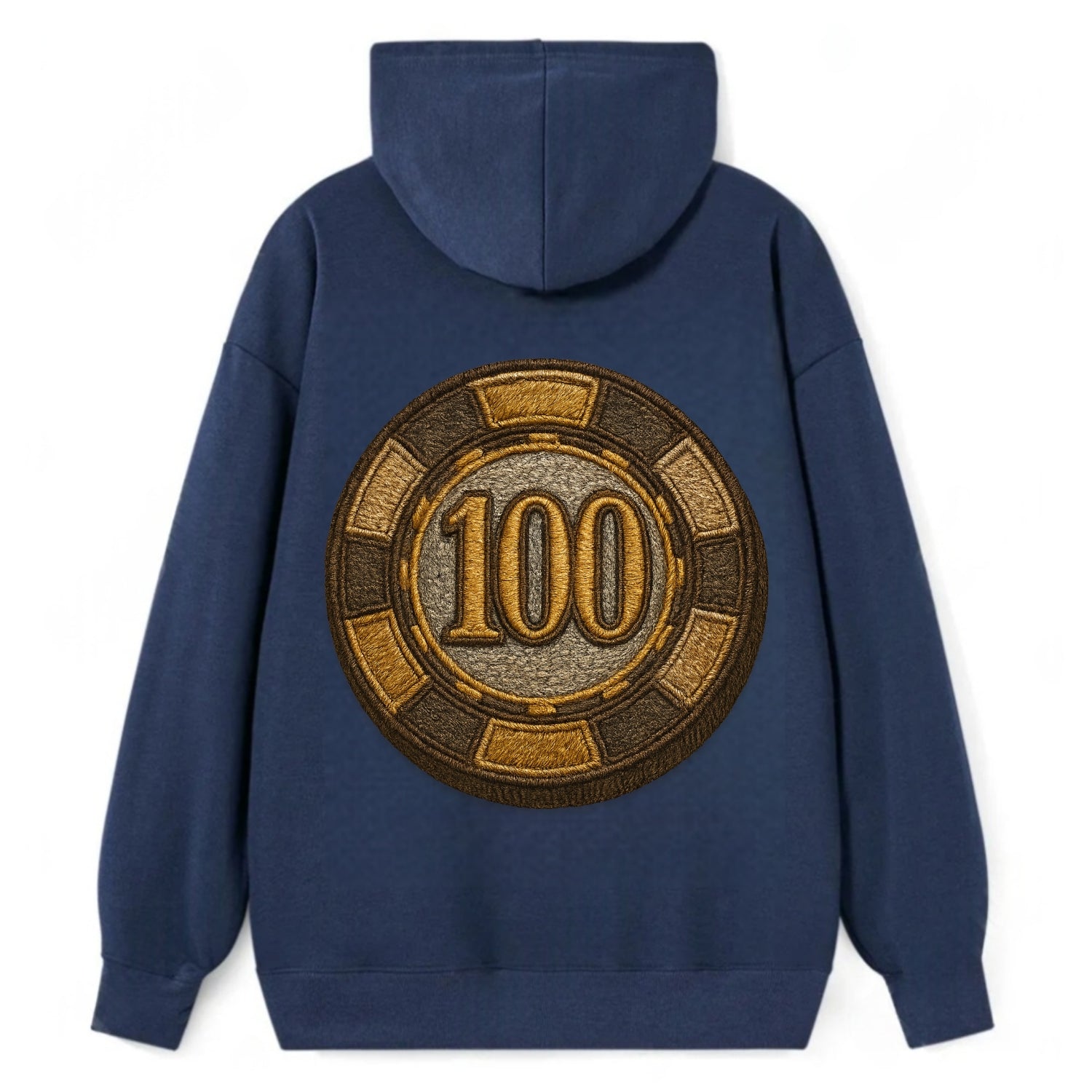 Poker Chip  - Classic Pullover Hoodie - Navy