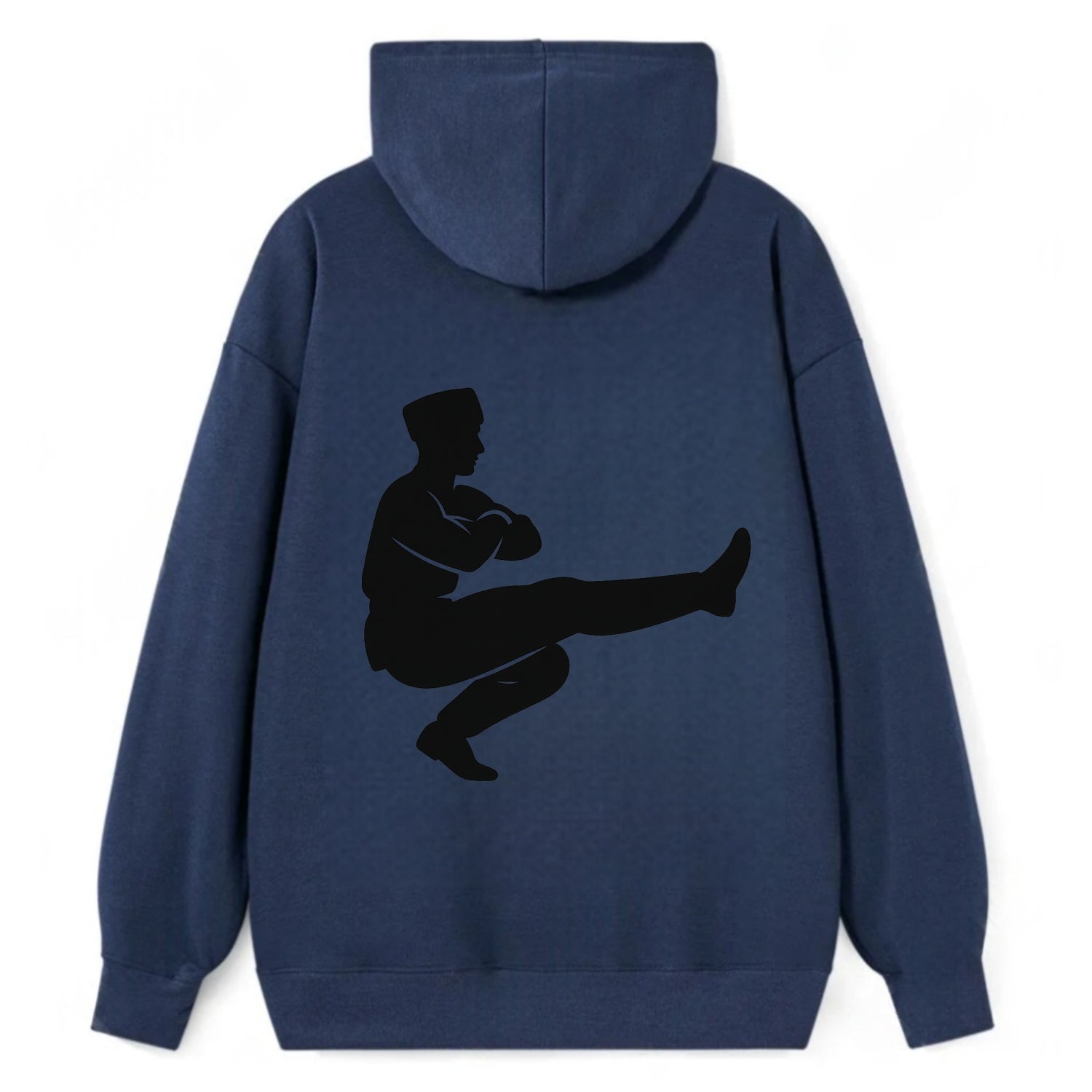 Russian Cossack dancer squat kick - Classic Pullover Hoodie - Navy