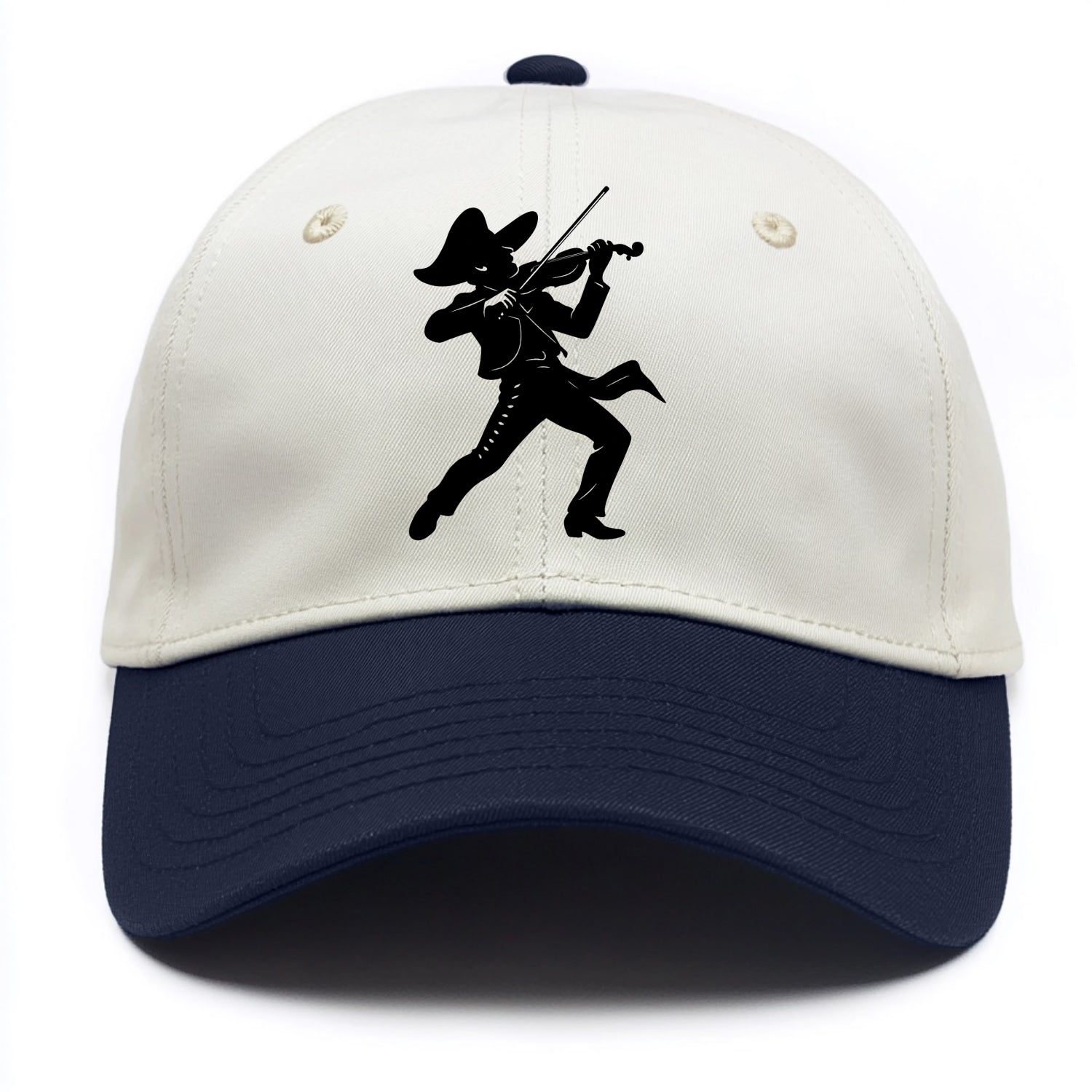 Mariachi violinist passionate performance - Two Tone Cap - Navy