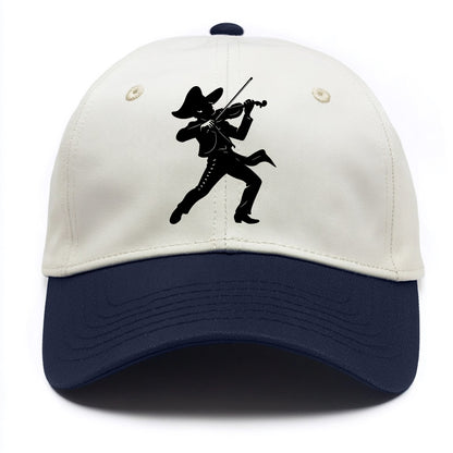 Mariachi violinist passionate performance - Two Tone Cap - Navy