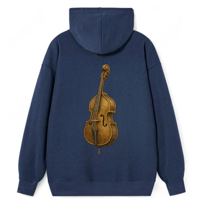 Acoustic Bass  - Classic Pullover Hoodie - Navy