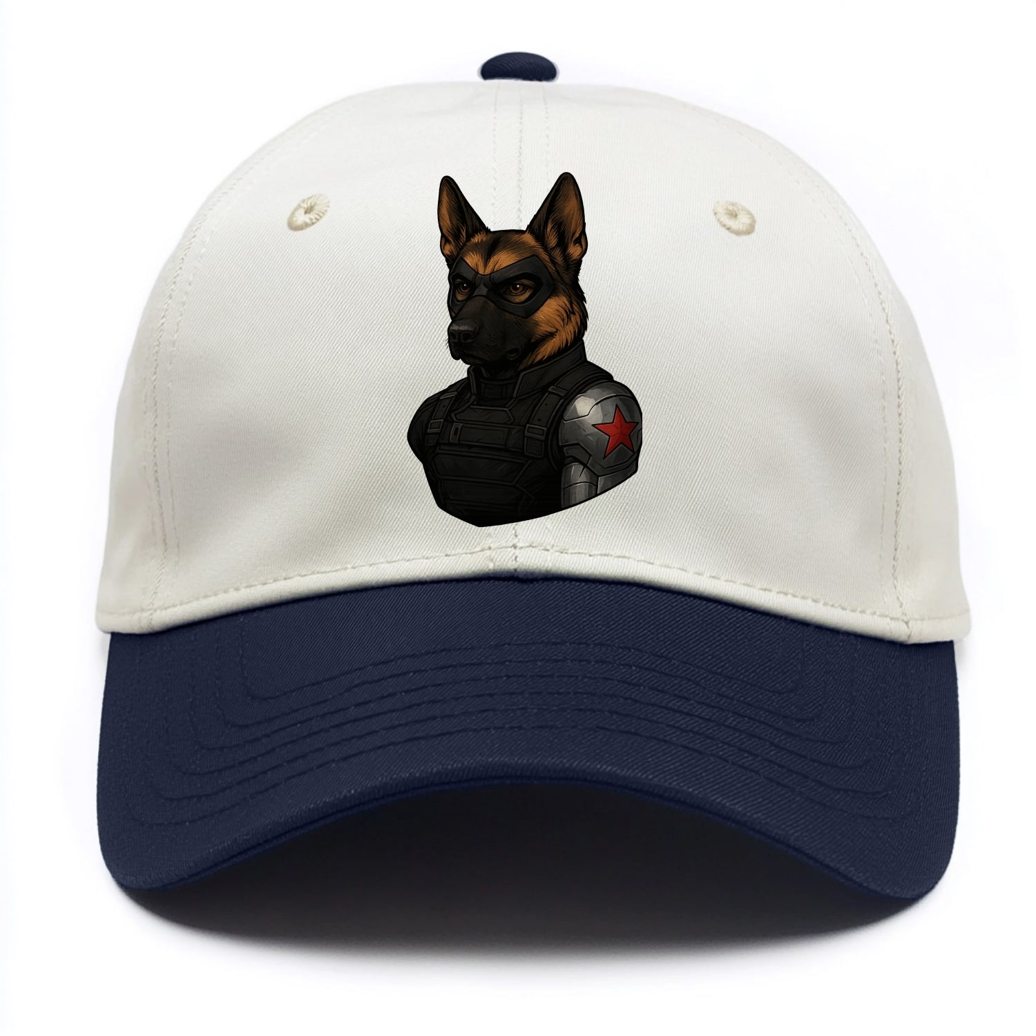 German Shepherd Winter Soldier  - Two Tone Cap - Navy
