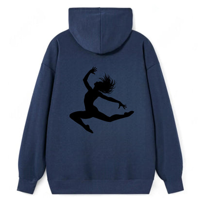 Contemporary dancer leap mid-air - Classic Pullover Hoodie - Navy