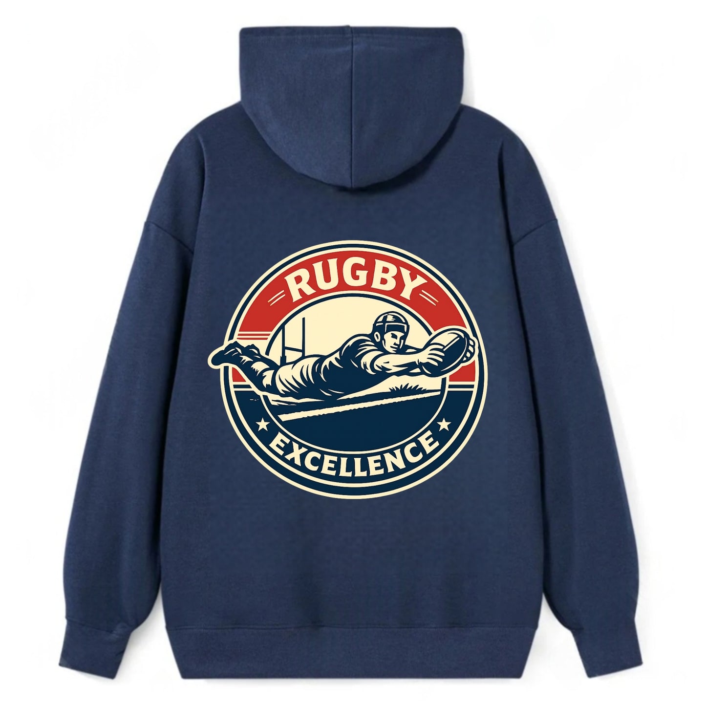 Epic Try Dive Emblem - Classic Pullover Hoodie - Navy