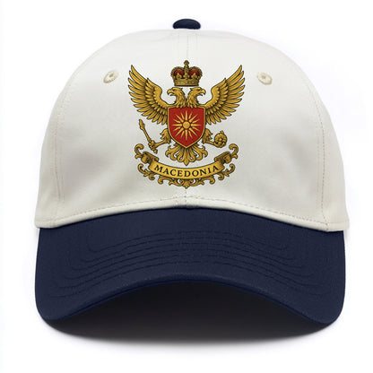 Macedonia Heritage Badge  - Two Tone Cap - Navy