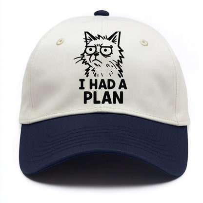 Existential Crisis Cat - Two Tone Cap - Navy