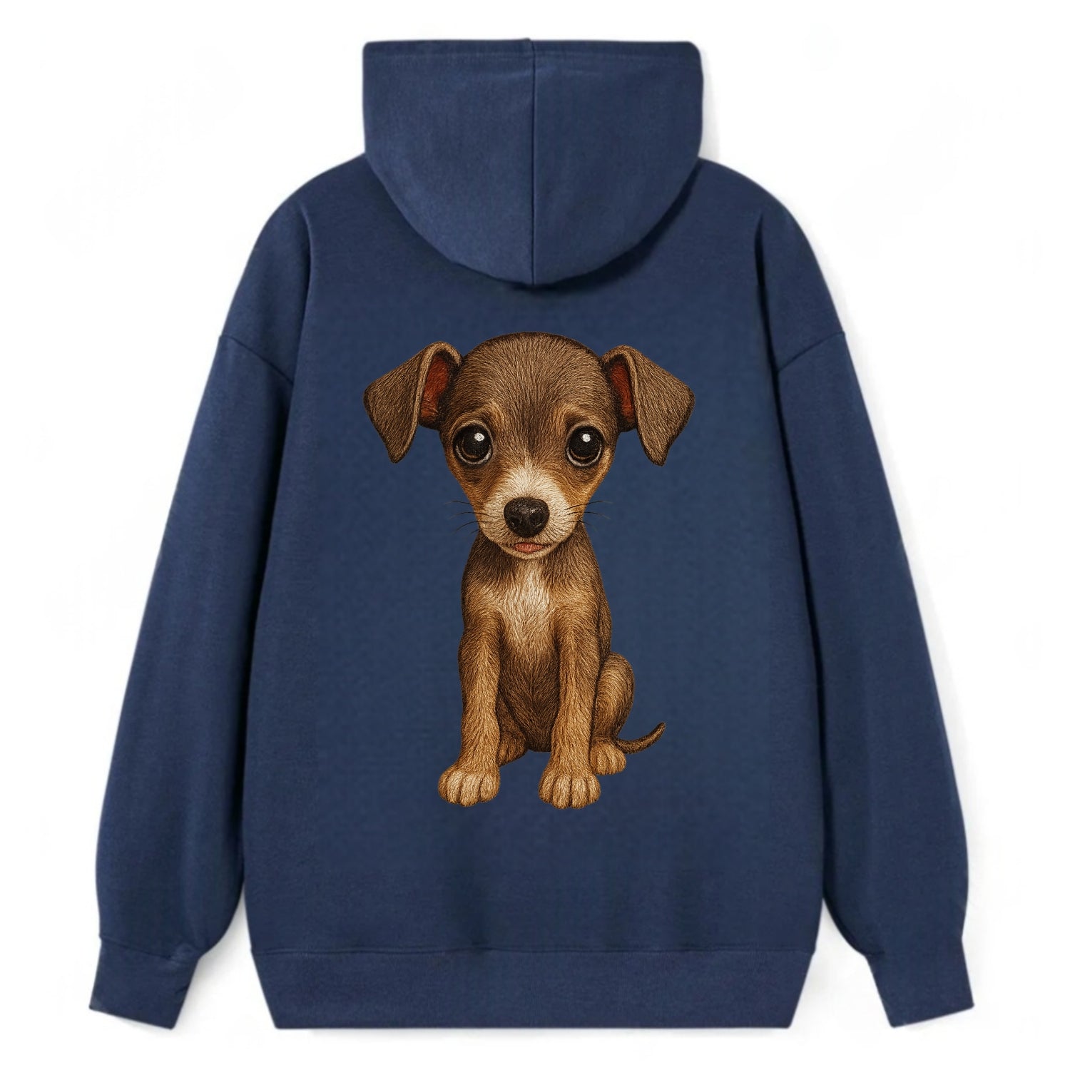 Baby Italian Greyhound Puppy - sleek tiny body, long legs, gentle eyes, - Classic Pullover Hoodie - Navy