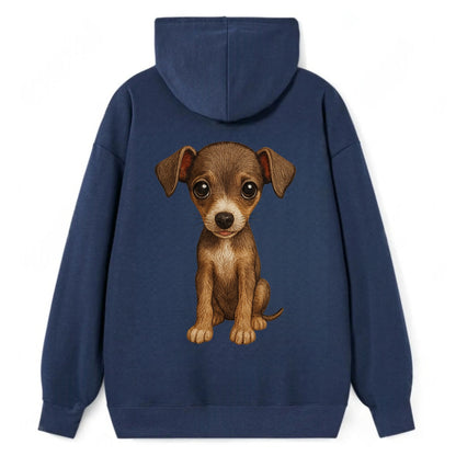 Baby Italian Greyhound Puppy - sleek tiny body, long legs, gentle eyes, - Classic Pullover Hoodie - Navy