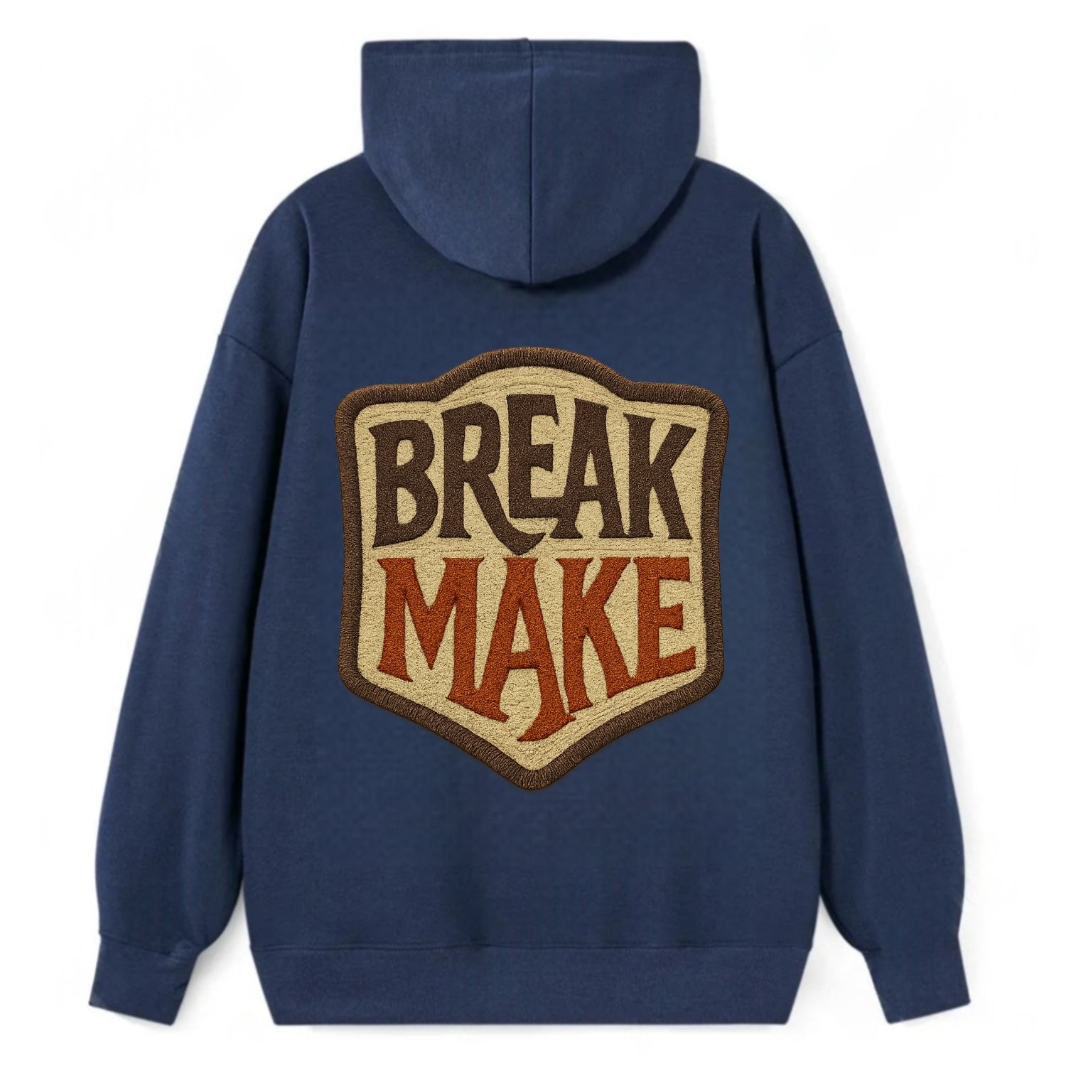 BREAK;MAKE THE RULES Rebel Red Snapback - Classic Pullover Hoodie - Navy