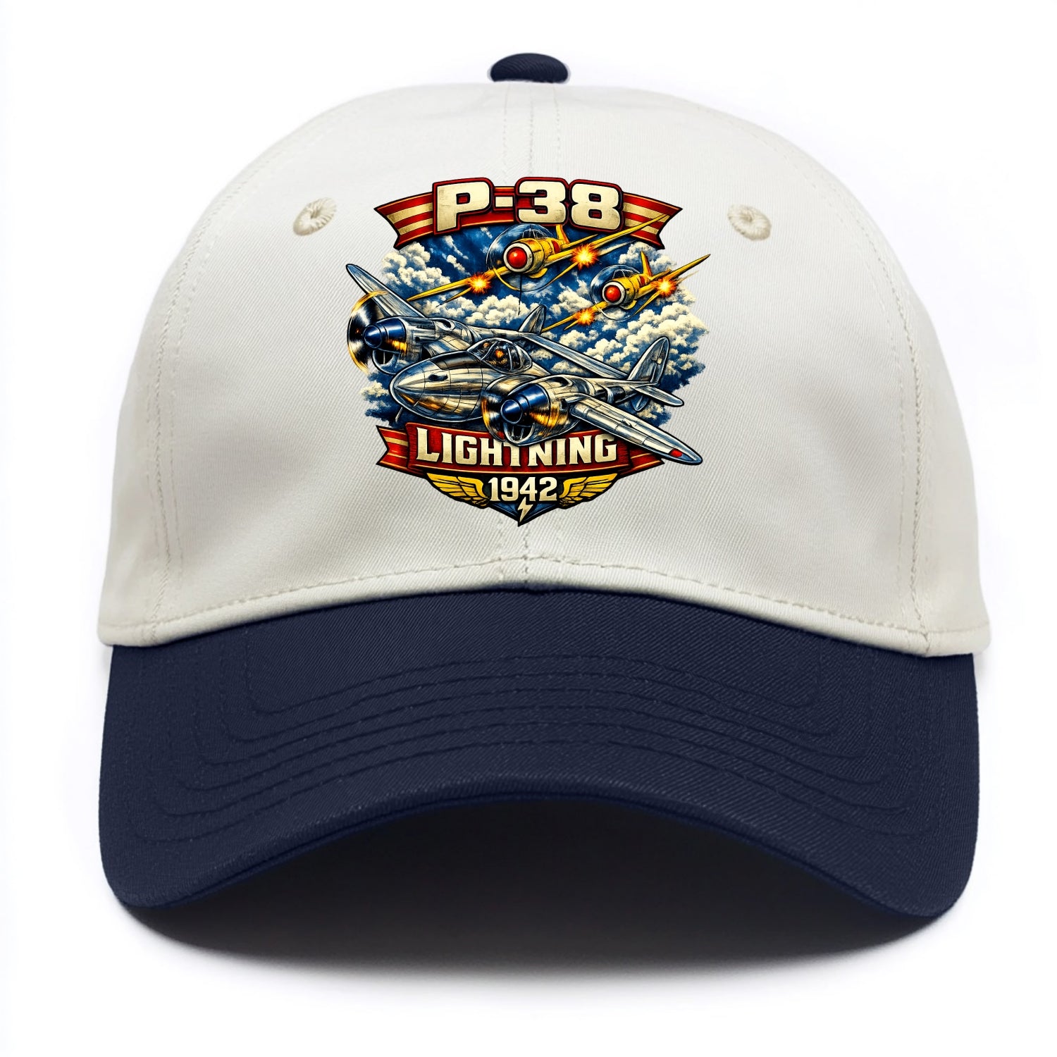 P 38 Lightning - Two Tone Cap - Navy