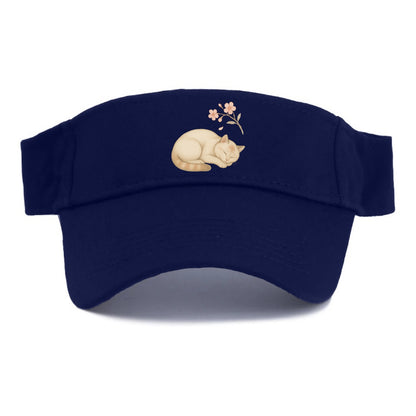 Zen Garden Cat  - Visor - Navy