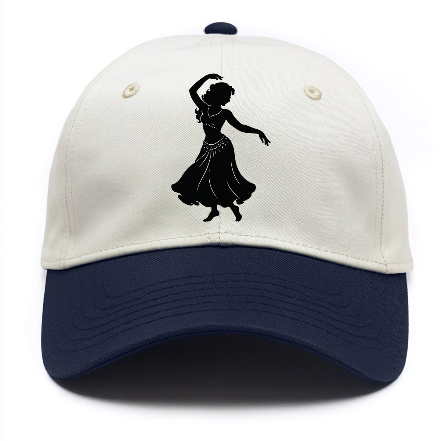 Belly dancer graceful gesture - Two Tone Cap - Navy