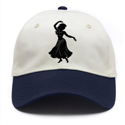 Belly dancer graceful gesture - Two Tone Cap - Navy
