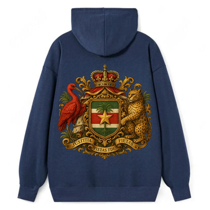 Suriname Star Emblem  - Classic Pullover Hoodie - Navy