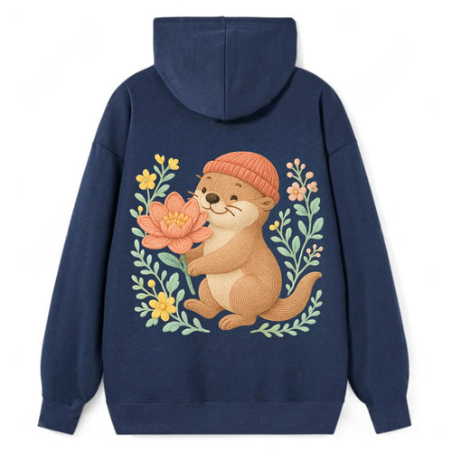 Peach Otter - Classic Pullover Hoodie