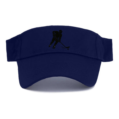 Ice hockey player shooting puck - Visor - Navy
