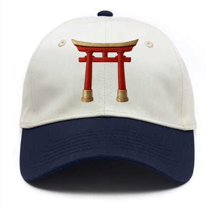 Japanese Torii Gate  - Two Tone Cap - Navy