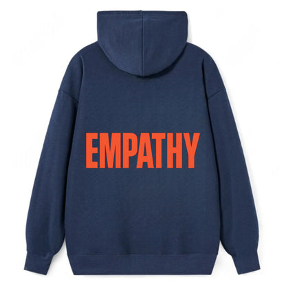 Bold typography design - "EMPATHY" - understanding others, emotional - Classic Pullover Hoodie - Navy