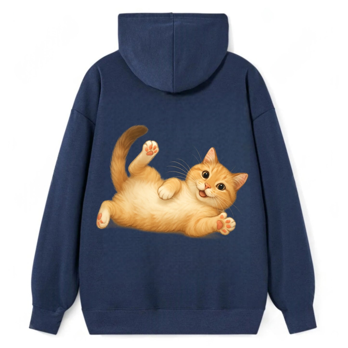 Therapy Cat  - Classic Pullover Hoodie - Navy