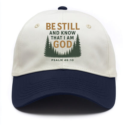 Psalm 46:10 Forest - Two Tone Cap - Navy
