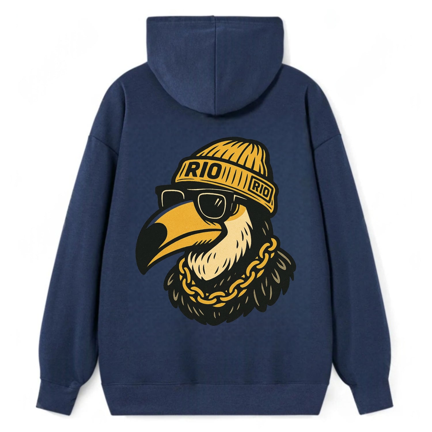 Rio Toucan - Classic Pullover Hoodie - Navy