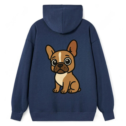 French Bulldog - Head tilt one ear up - Classic Pullover Hoodie