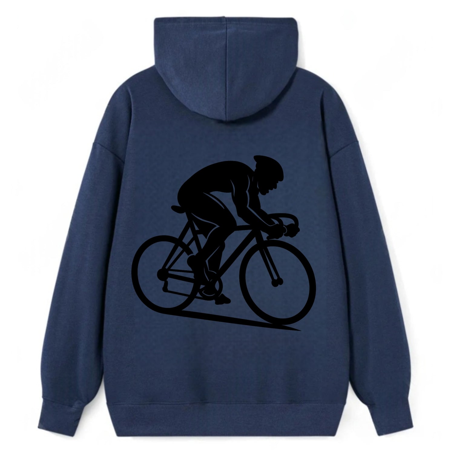 Sprint cyclist racing stance - Classic Pullover Hoodie - Navy