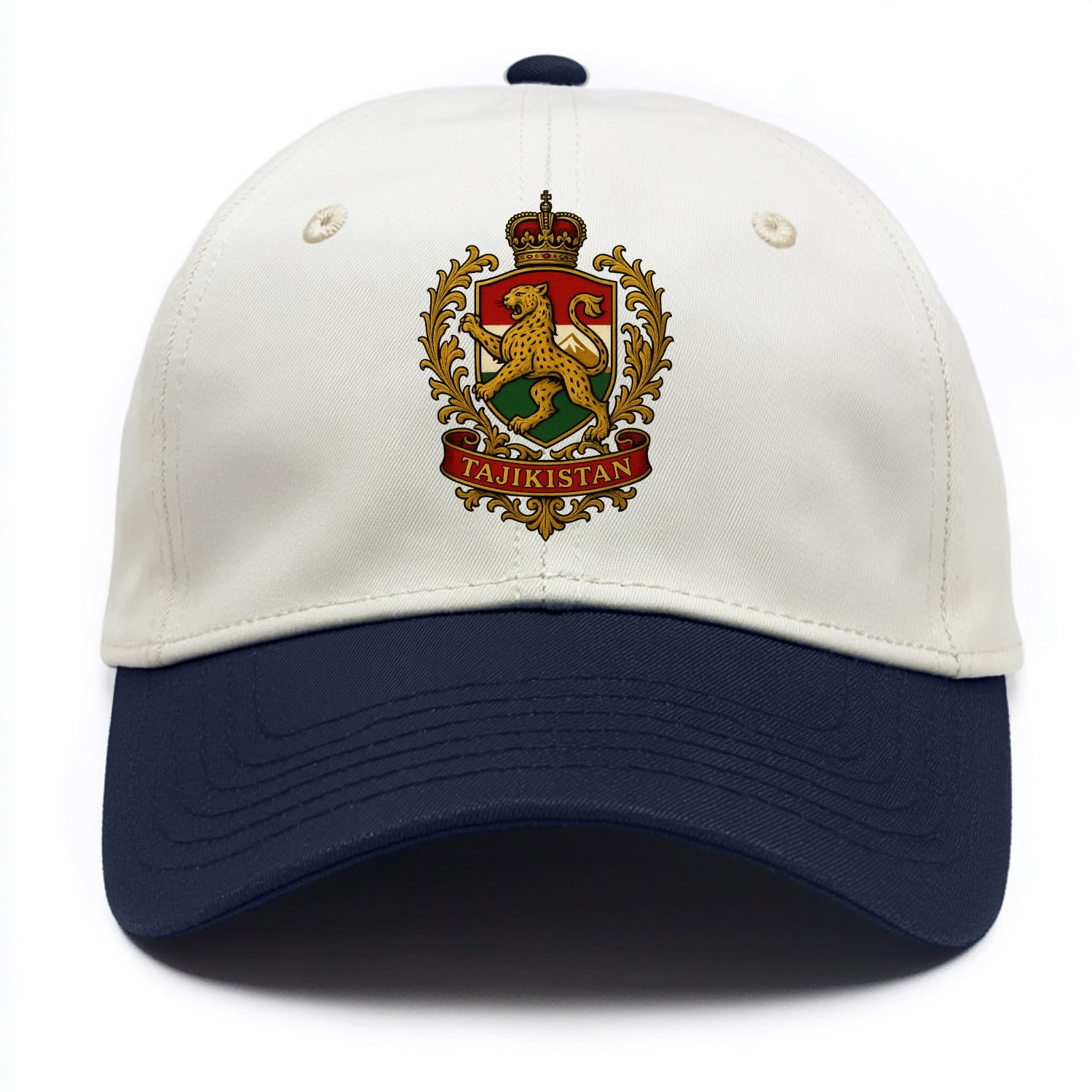 Tajikistan Heritage Badge  - Two Tone Cap - Navy