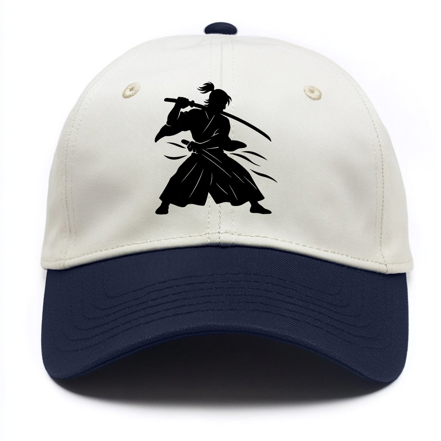 Japanese samurai sword draw - Two Tone Cap - Navy