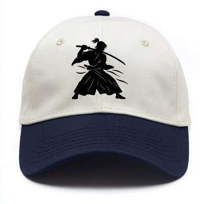 Japanese samurai sword draw - Two Tone Cap - Navy