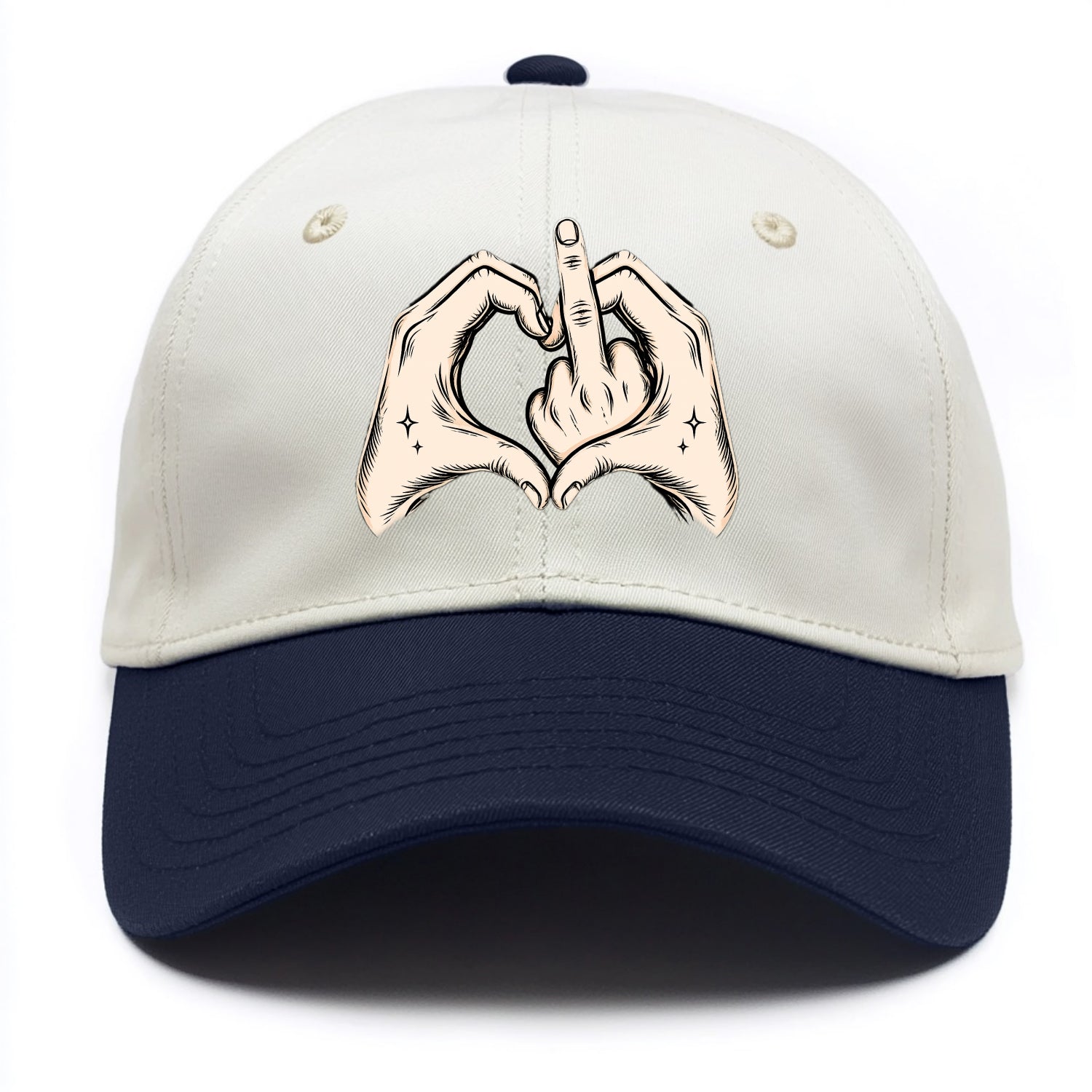 Love You Symbol - Two Tone Cap - Navy