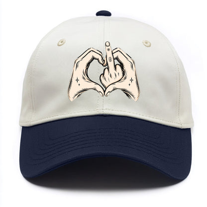 Love You Symbol - Two Tone Cap - Navy