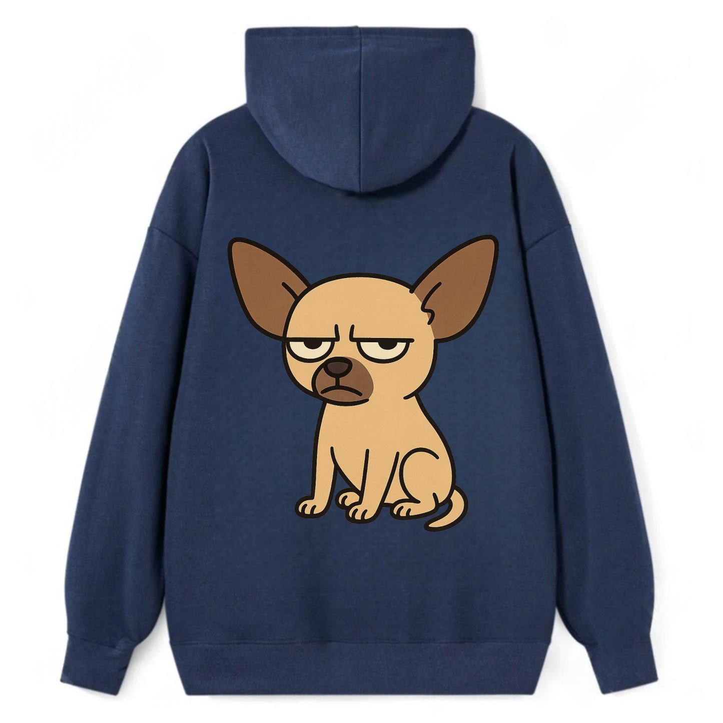 The Chihuahua Judging Silently - Classic Pullover Hoodie - Navy