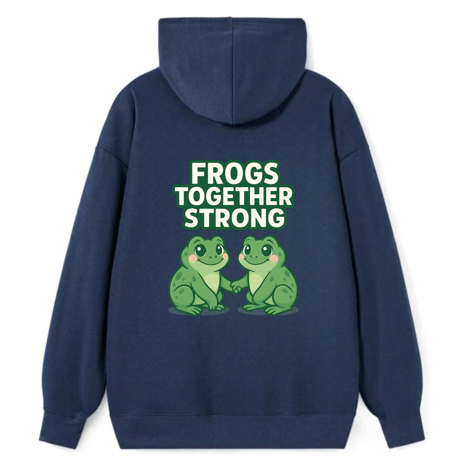 Frogs Together Strong 2 - Classic Pullover Hoodie - Navy